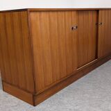 Modernist enfilade in rosewood attributed to O. Borsani, Italy circa 1970.