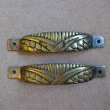 Gold art deco handles