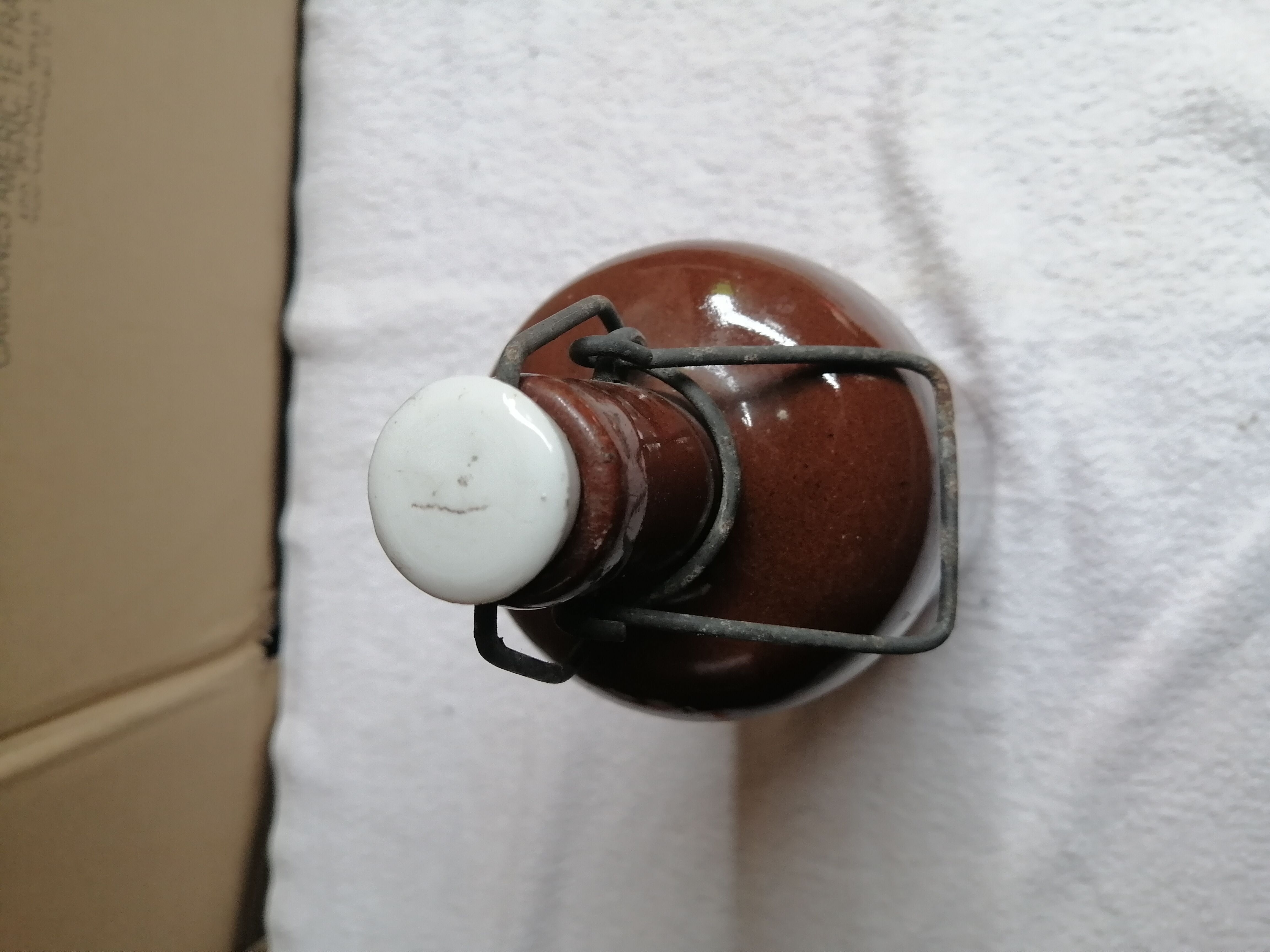 Vintage brown gres bottle