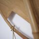 Large-format Uchiwa light fixture designed by Ingo Maurer