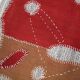 Burgundy Textile Wall Hanging, Handmade Tapestry Rug