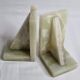 Pair of vintage onyx bookends, 70s, 14.5 cm