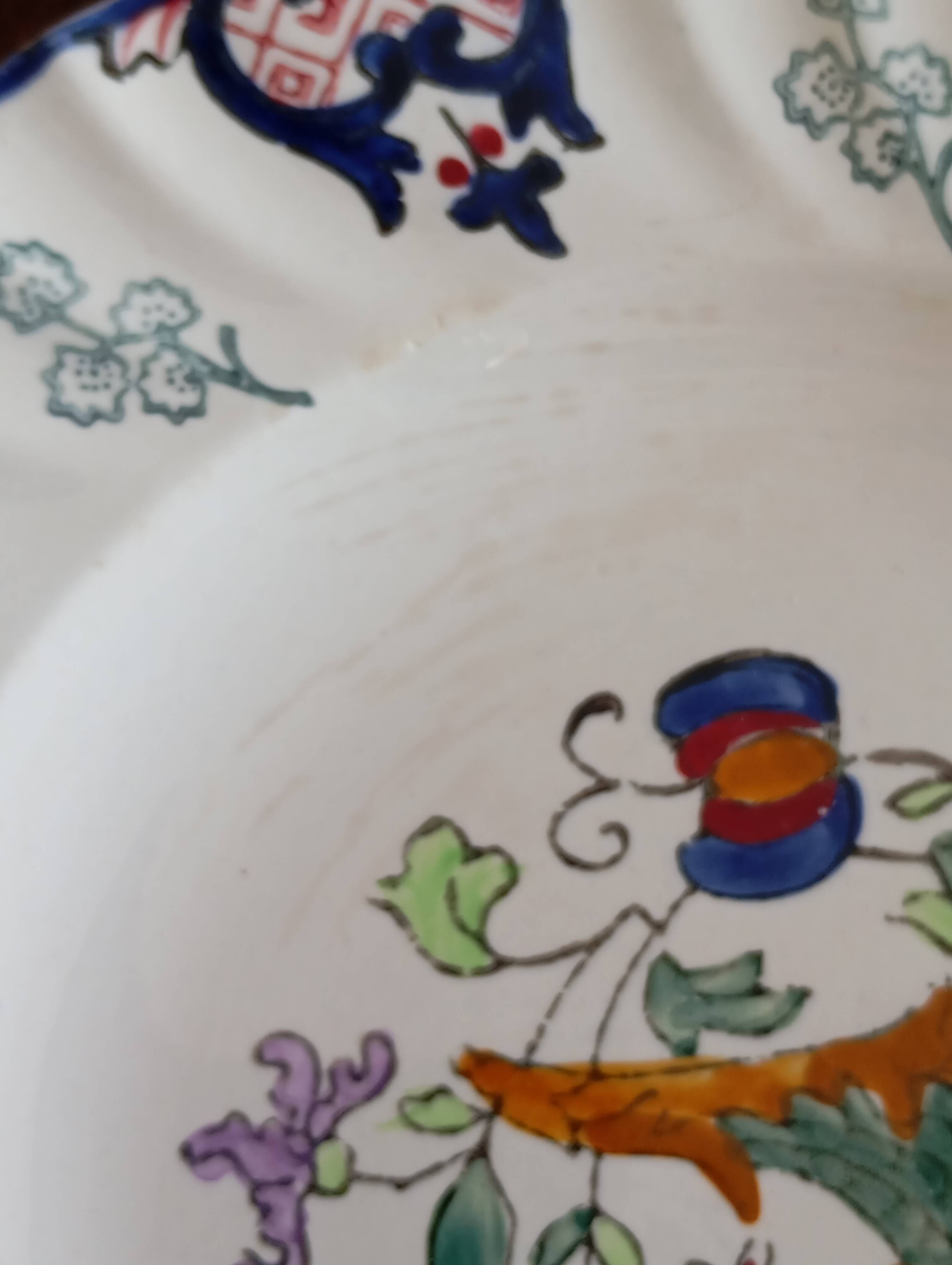 Flat plates "Vieux Rouen" Longwy