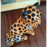 Léopard en céramique