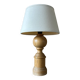 Small old turned wood lamp