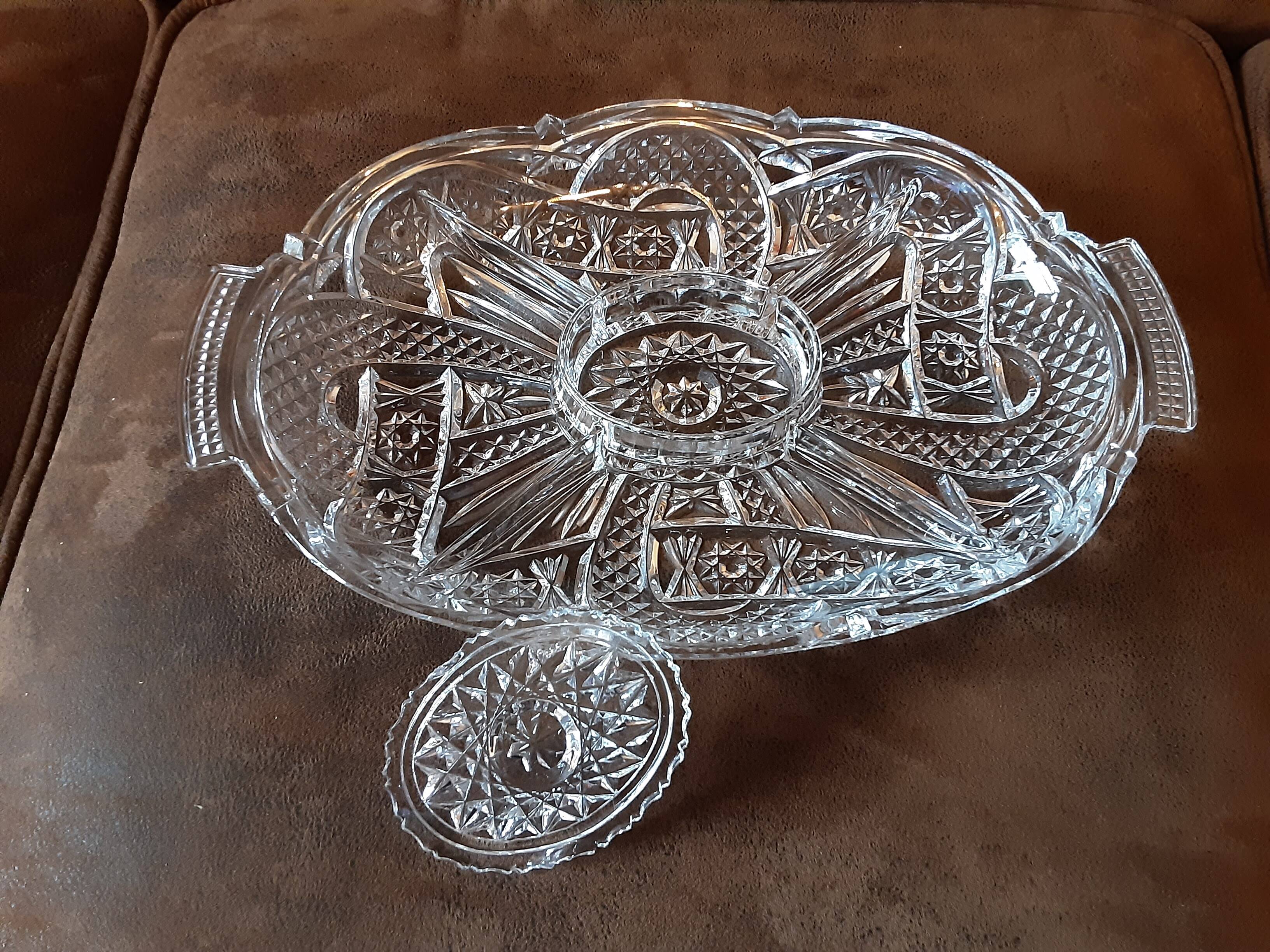 Plat compartiments  verre