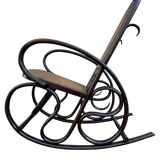 Set of 2 thonet style cane rocking chairs