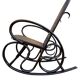 Set de 2 Rocking-chairs Style Thonet Cannée