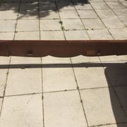 Solid walnut bed with very old walnut burl.