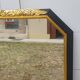 Black and gold art deco style mirror - 110cm x 78cm