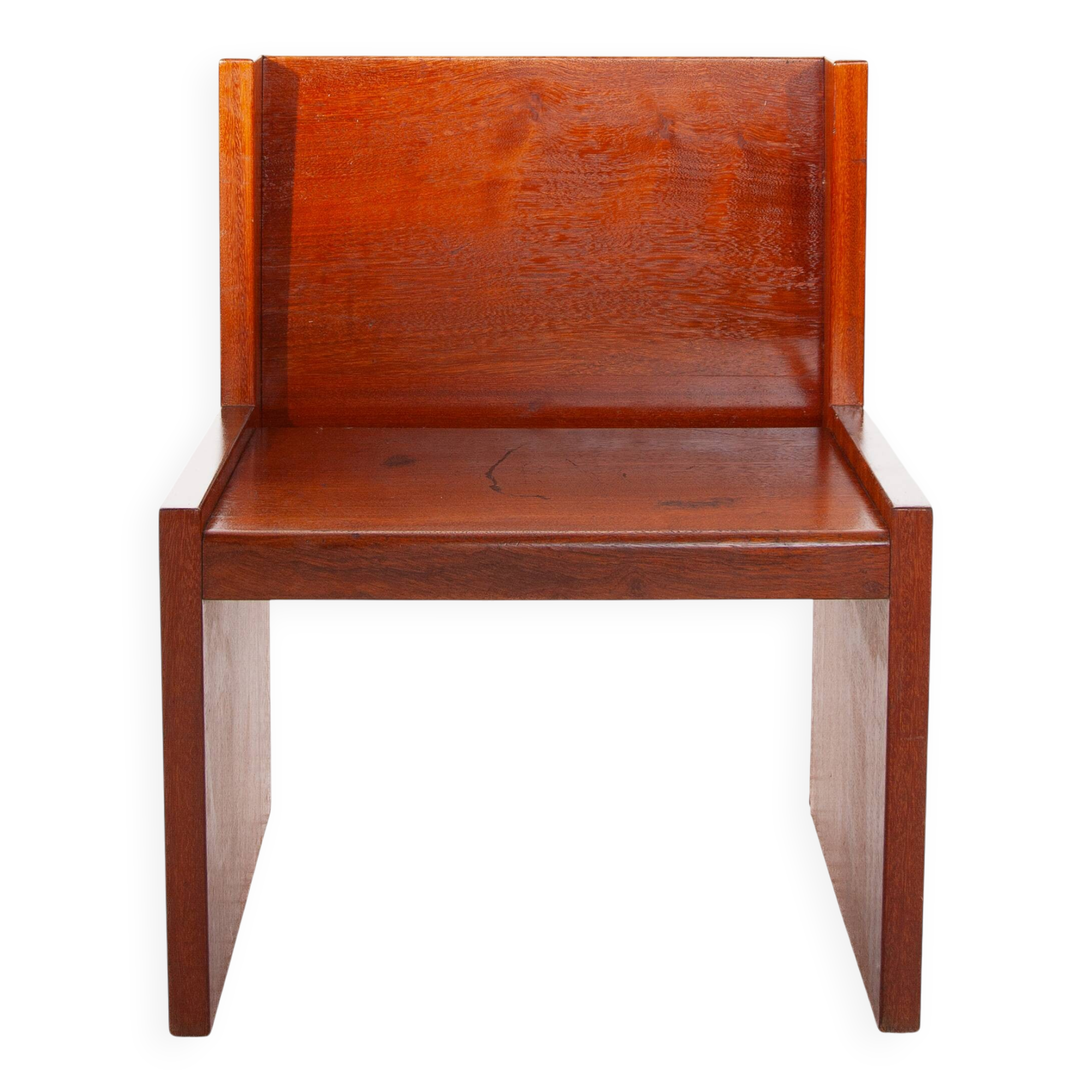 Brutalist Solid Bench, Side Chair, 1960s, Belgium