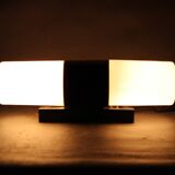 Mid-century Czech wall light in bakelite and glass, 1960s