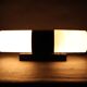 Mid-century Czech wall light in bakelite and glass, 1960s