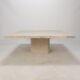 Italian travertine coffee table, 1980s