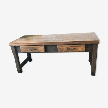 Coffee table in solid cherry tree restyled