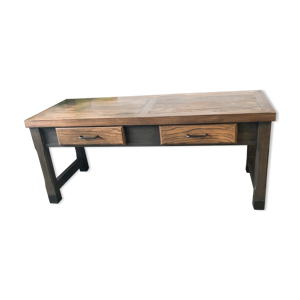 Table basse en merisier massif