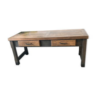 Coffee table in solid cherry tree restyled