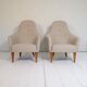 Big Adam lounge chairs, mid-century design, NK, Sweden, 1950s.