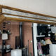 Large gold mirror by Deknudt with parcloses from the 1970s.