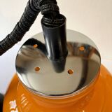 Vintage orange opaline glass pendant light