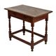 English table drawer lowboy antique solid oak 18th century 94cm