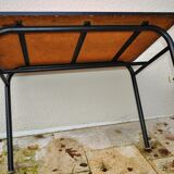 Red formica bistro table