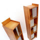 Large vintage glass library mid-century - 1960s