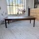Solid oak table 1900 drapery style XL 250cm