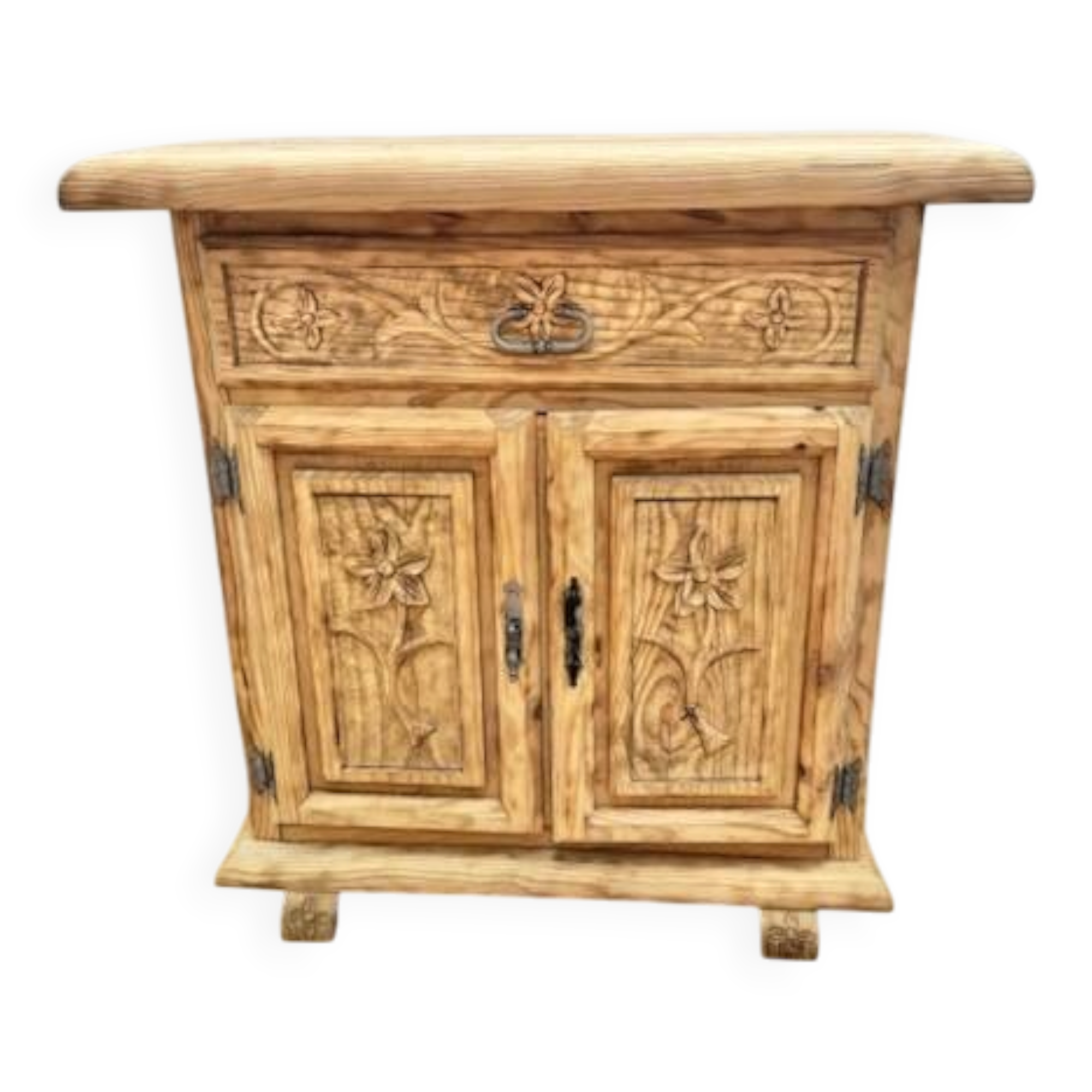 small wooden sideboard with 2 doors