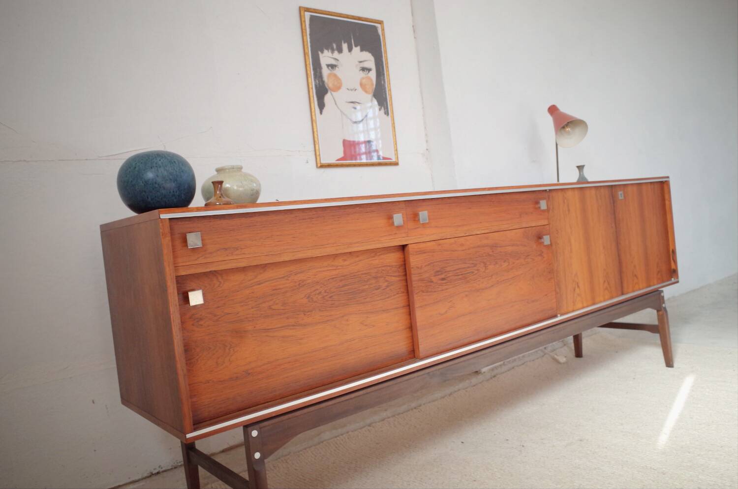 Large Vintage rosewood sideboard, 1960s