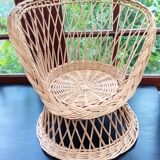 Fauteuil enfant en rotin