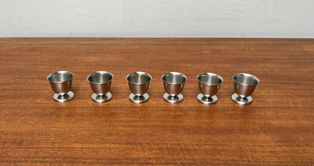 Mid-Century Cromargan Egg Cups by WMF, 1960s, set of 6