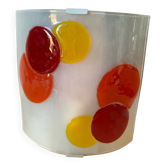 Applique murale verre iitelien multicolore