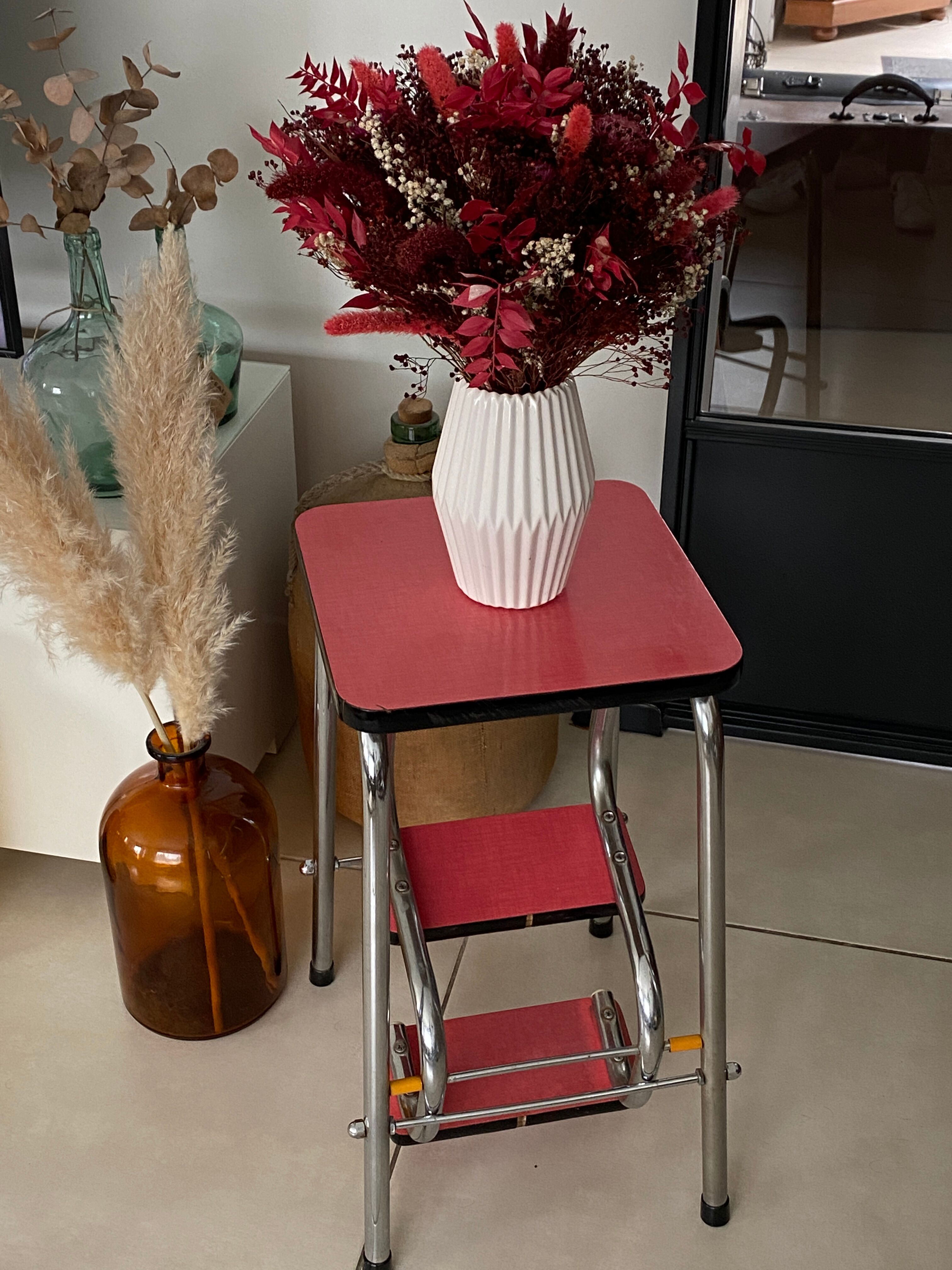Stool stepladder formica vintage