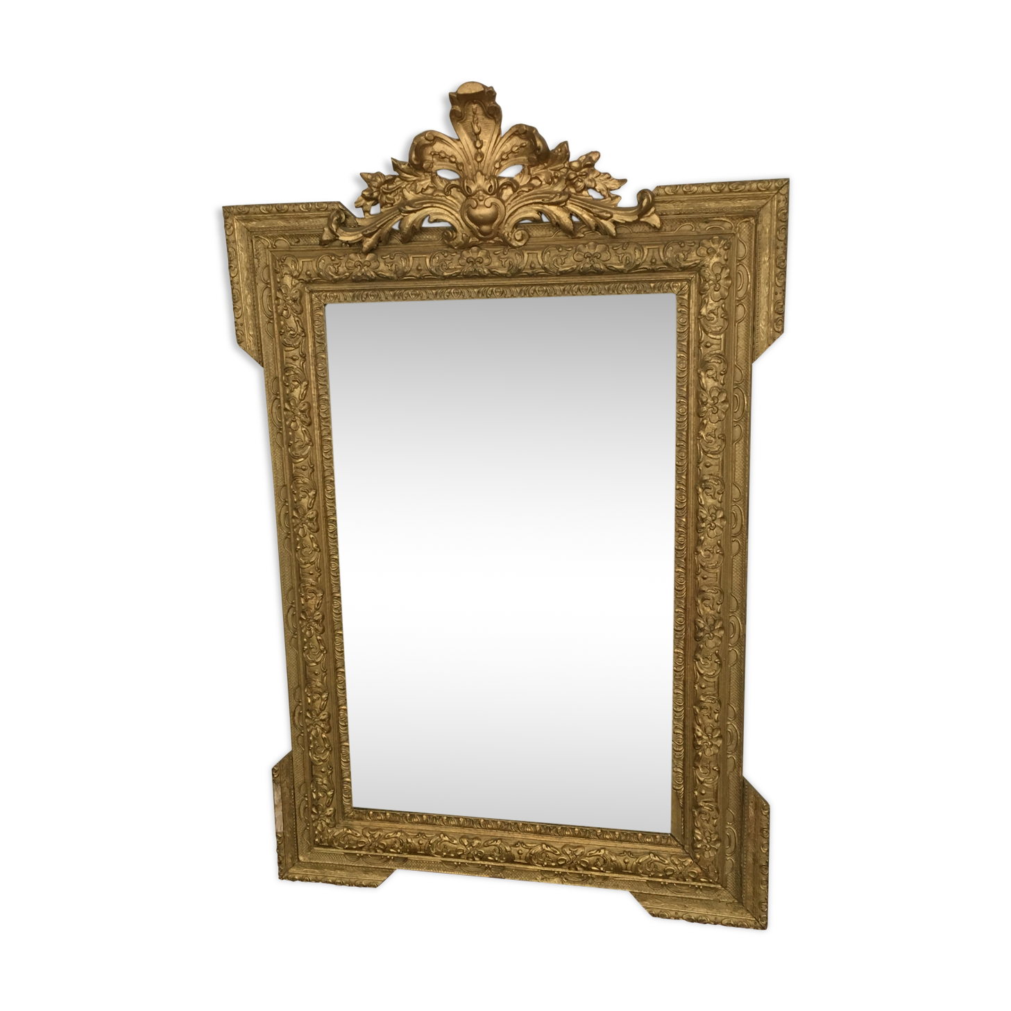 Old golden mirror