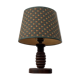 Old turned wooden bedside lamp 1940