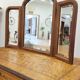 Antique triptych mirror