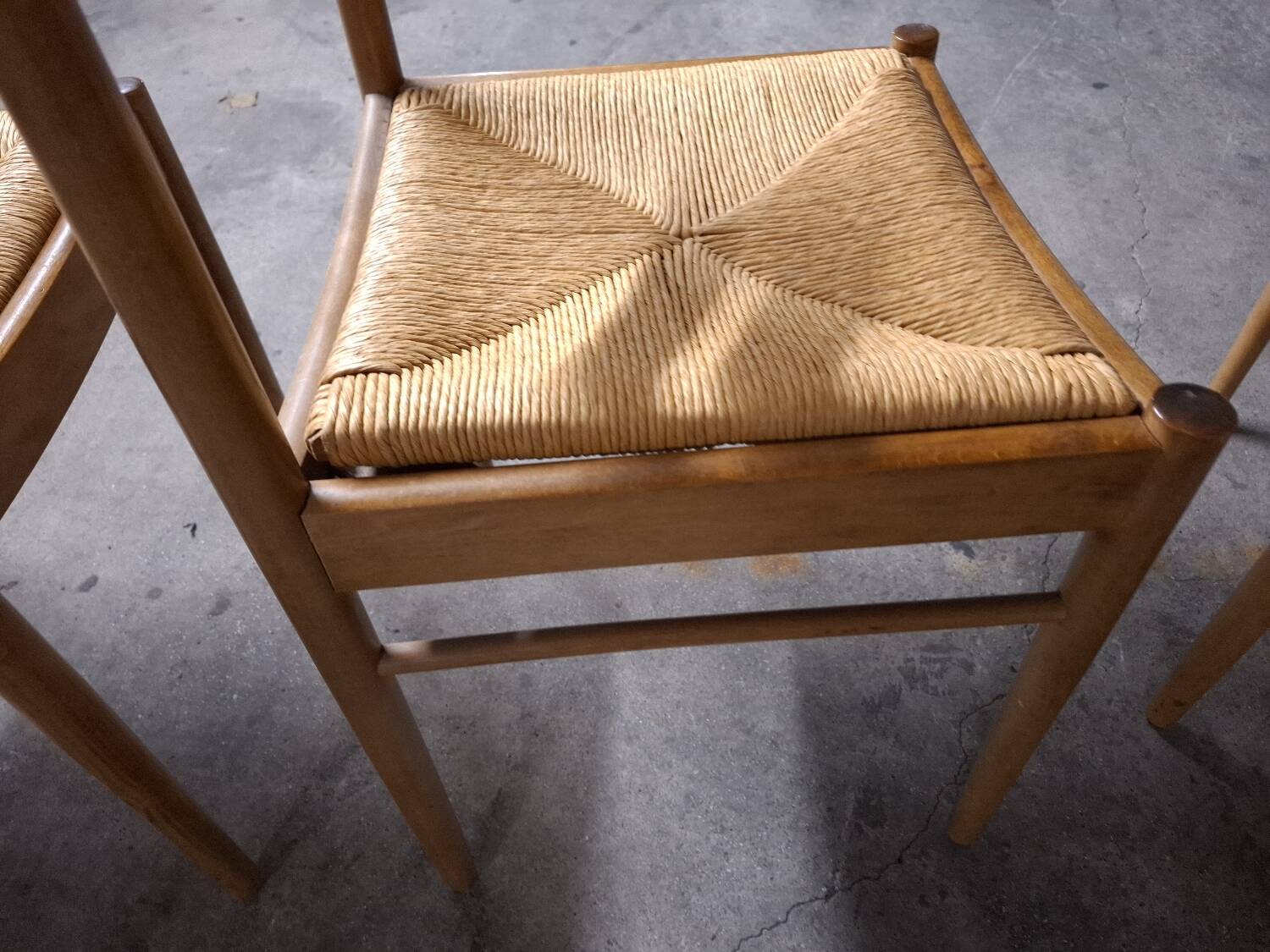 Set of 4 Dal Vera design chairs, Italy, 60s, 70s