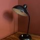 German MidCentury Black Desk Lamp by Kaiser Idell, 1940s