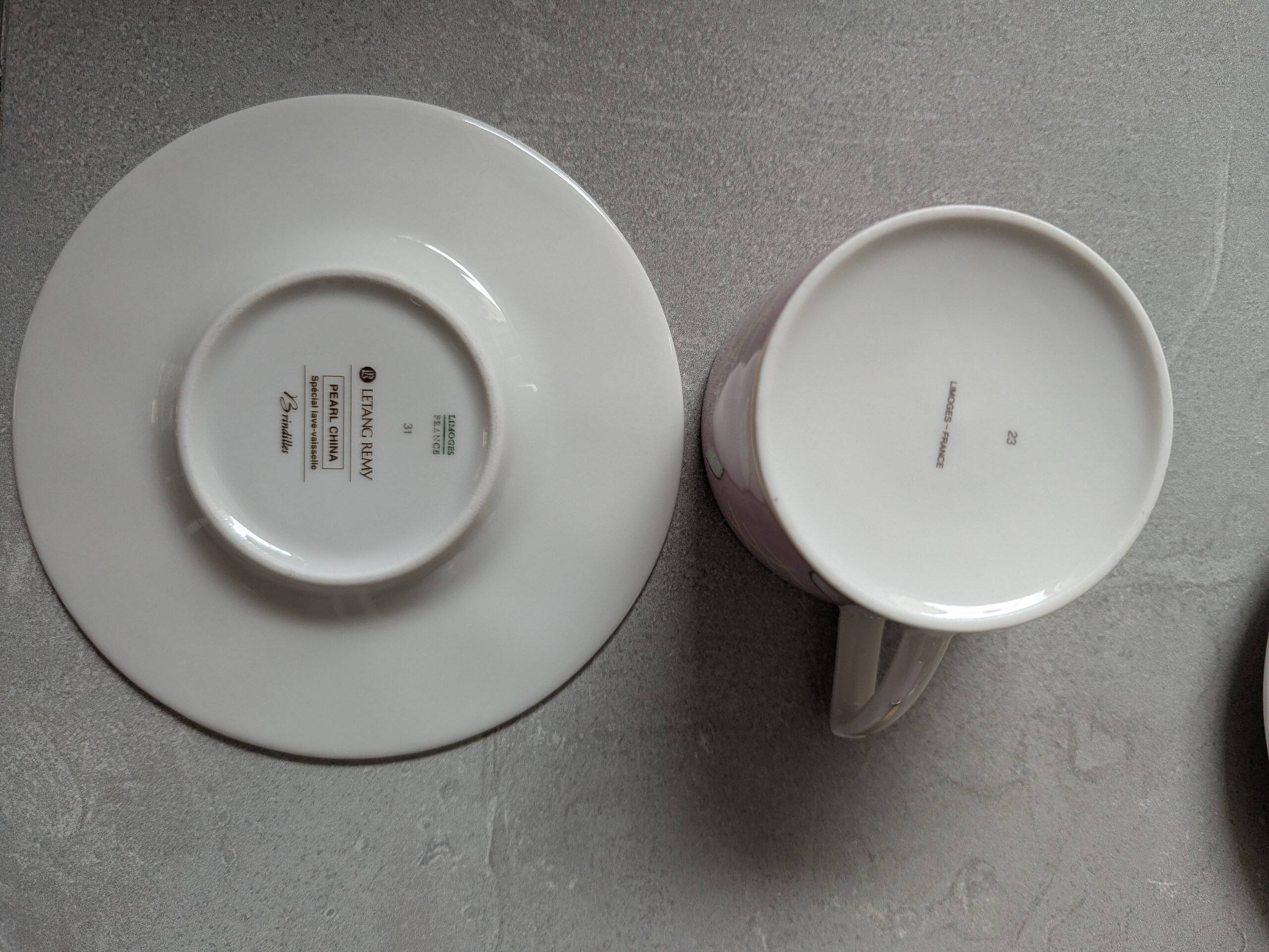 Porcelain tea service Letang Remy