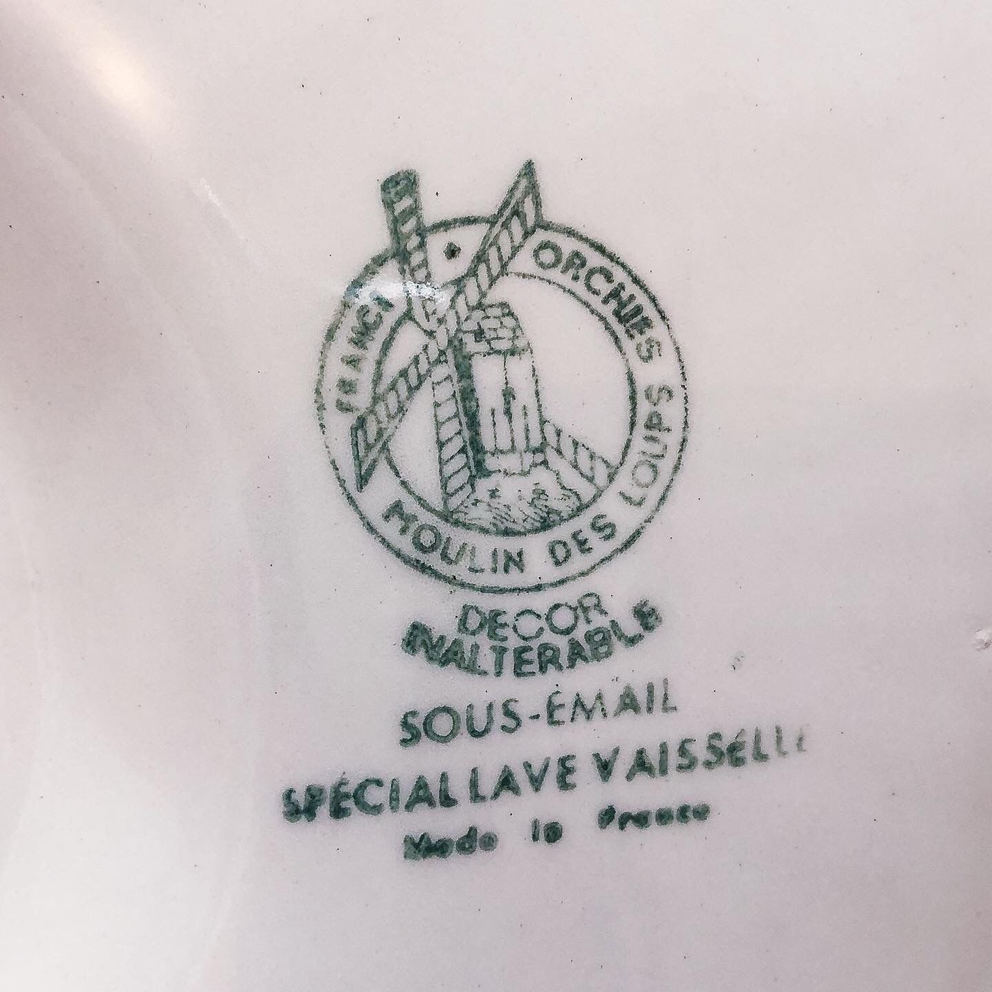 6 oyster plates Moulin des loups