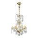 Bronze and crystal chandelier with pendants, Louis XV style, 20th century.