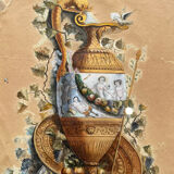 Aquarelle XIXeme Fontaine à l'Antique Signée H. Lozé