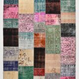 Tapis turc multicolore en détresse 299x209 cm