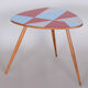 Small Restored MidCentury Table, Beech and Umakart, Czechia, 1950s