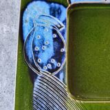 Vide-poche en céramique émaillée vintage signé , années 60/70