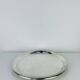 Vintage oval silver-plated tray