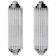 Pair of modernist art-deco wall lamps