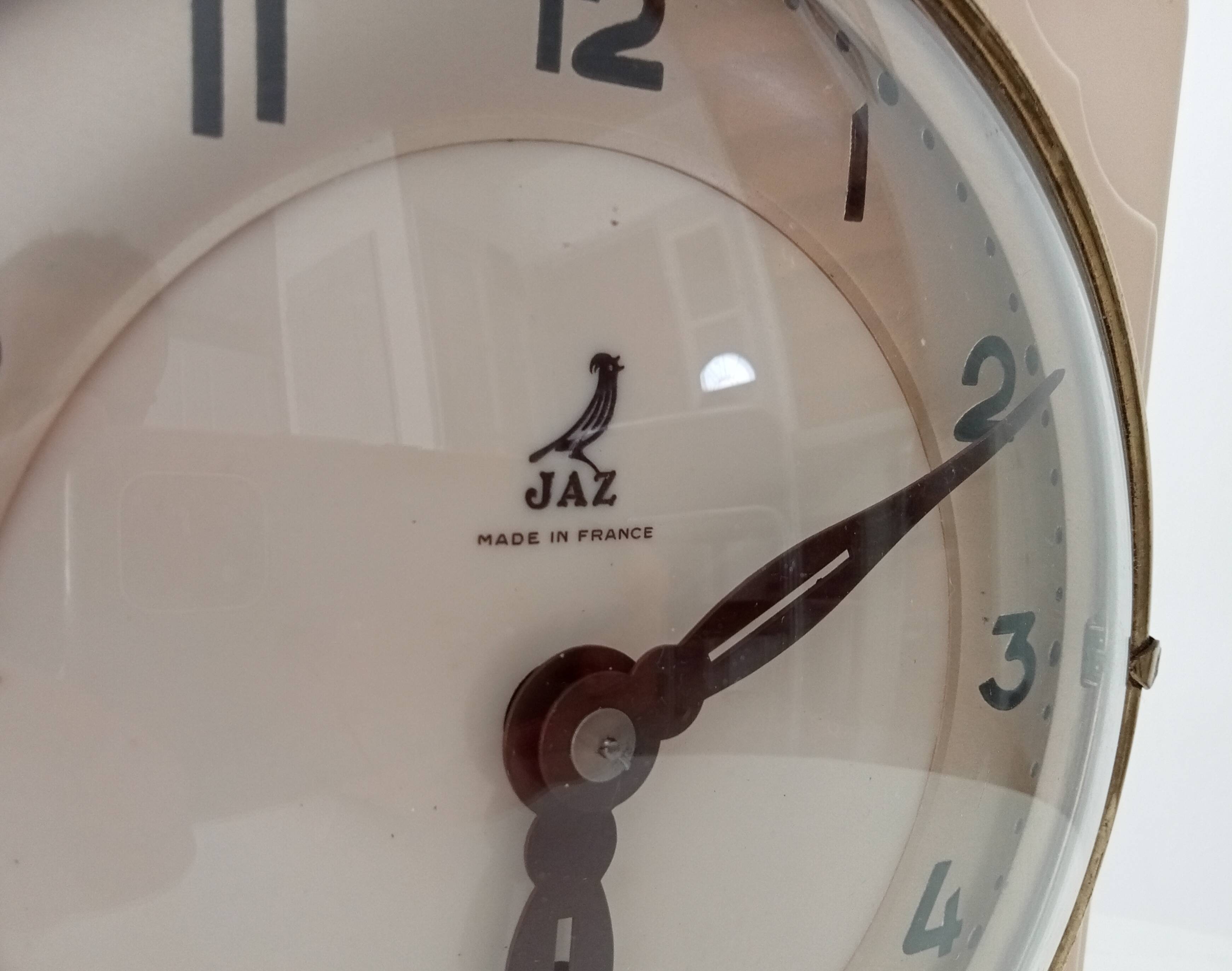 Vintage Jazz bakelite wall clock from the 50s