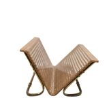 Hollywood regency magazine rack, Italy 1970s